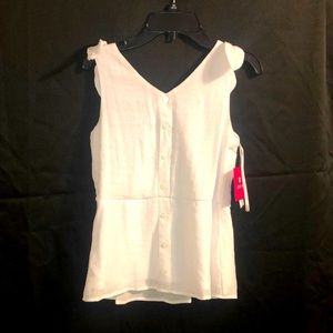 Super cute girls white tank style top